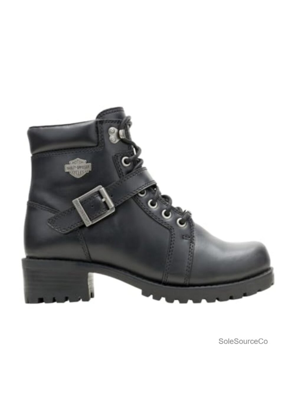 Harley-Davidson Leyton Ankle Boots Women's Motorcycle Leather Low Heel Shoes